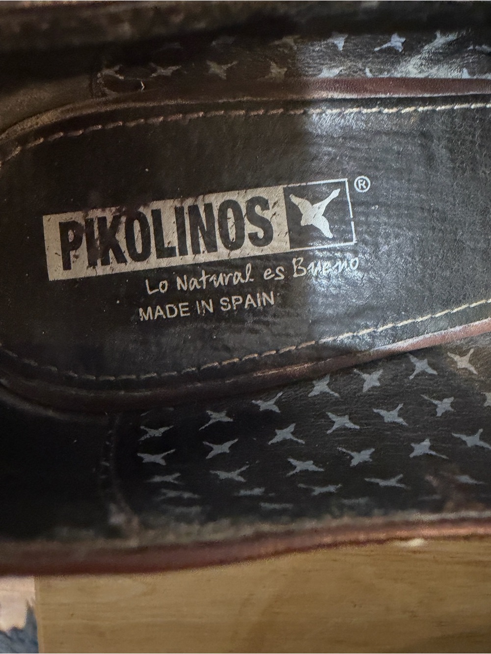 Pikolinos Ginebra Brown Leather Mary Jane Wedge Heels Buckle Strap Comfort Shoes - Picture 7 of 8